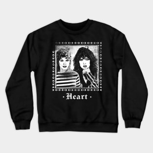 Heart /// 80s Styled Faded Vintage Look Crewneck Sweatshirt